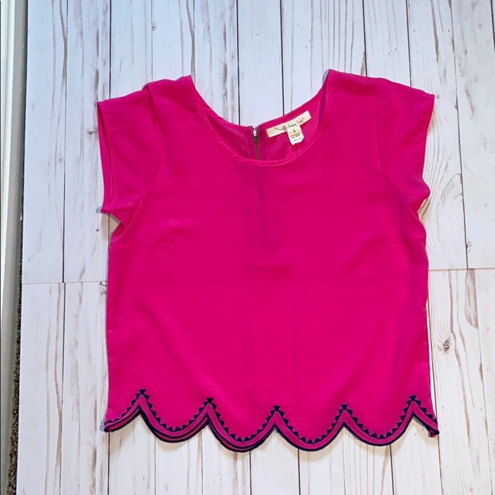 Hot pink blouse